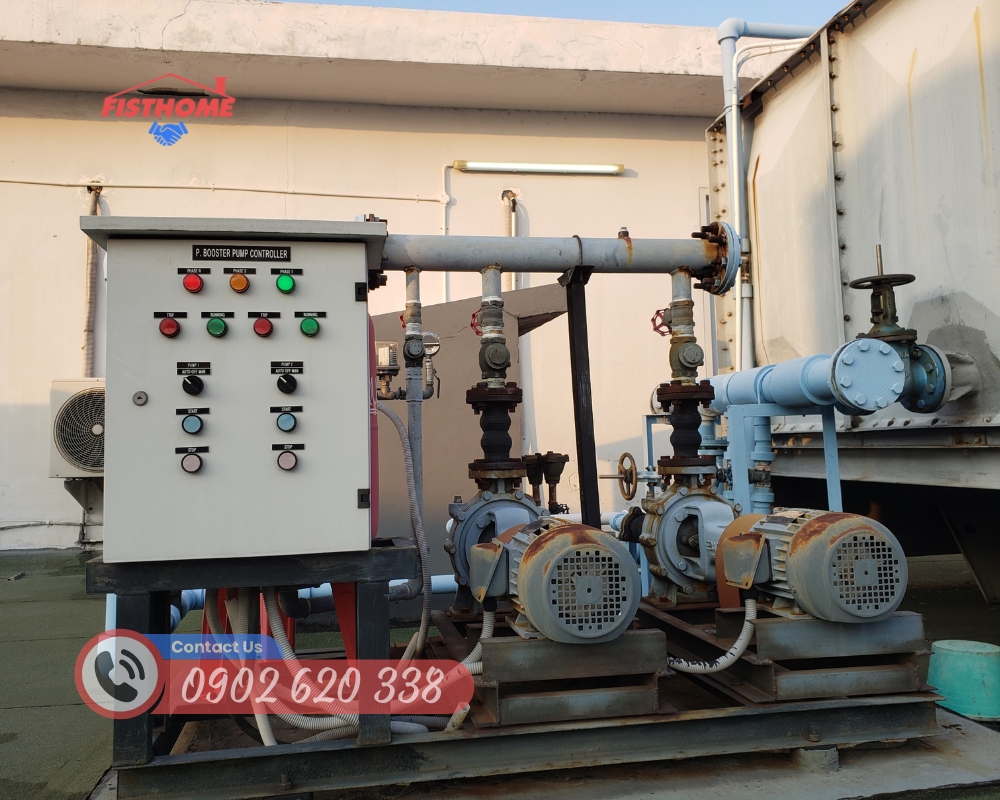 Lắp đặt máy bơm đẩy, bơm tăng áp chính hãng