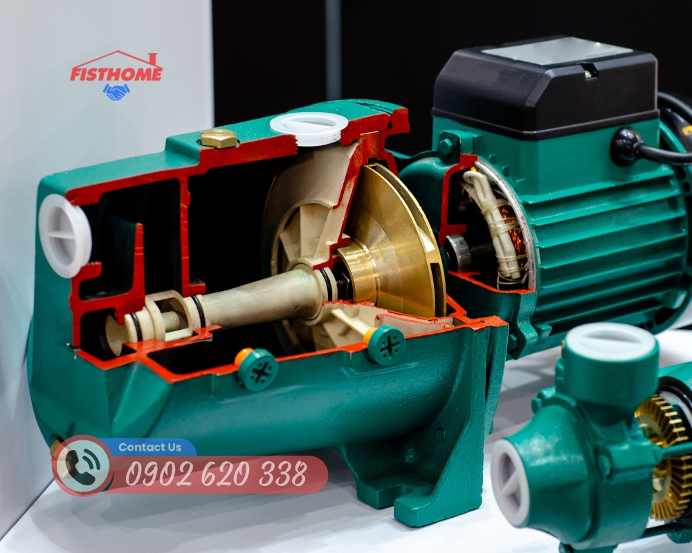 Đội ngủ sửa máy bơm nước lên yếu