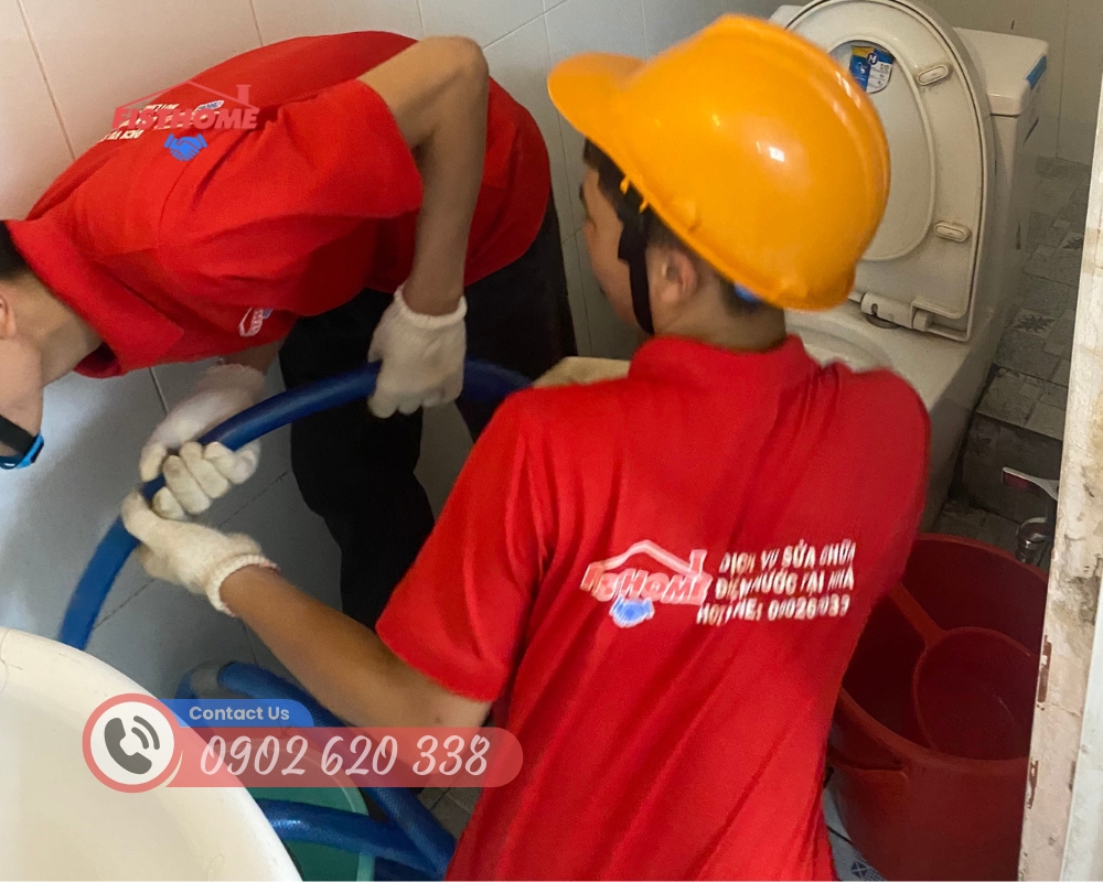 Thông nghẹt wc, bồn cầu, lavabo, chậu rửa chén