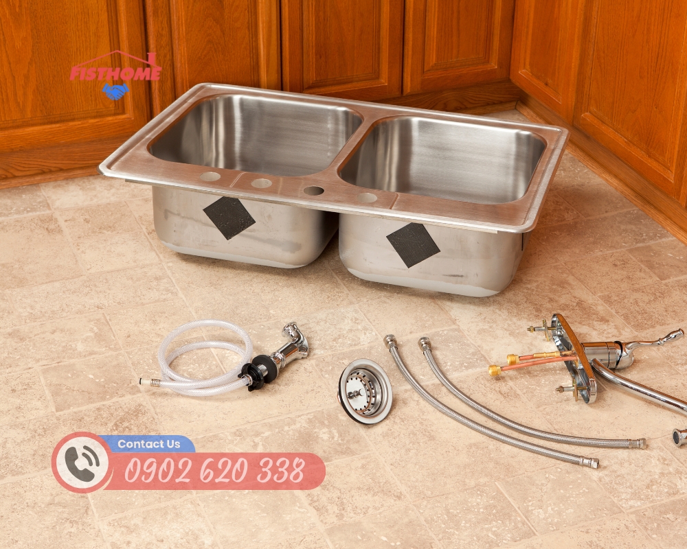 Sửa ống nước bồn rửa chén